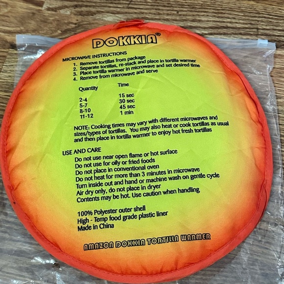 🆕 DOKKIA Tortilla Warmer - Picture 8 of 8